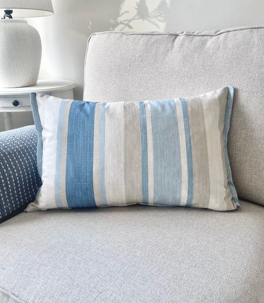 Laura Ashley Blue/Neutral Cushion